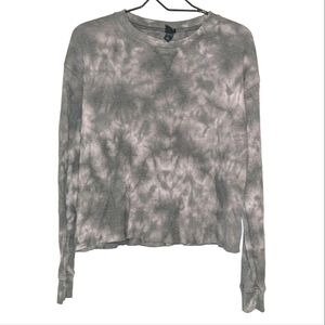 Wild Fable green tie dye thermal top